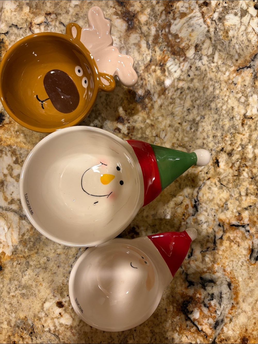 Holiday Ceramic Measuring cups